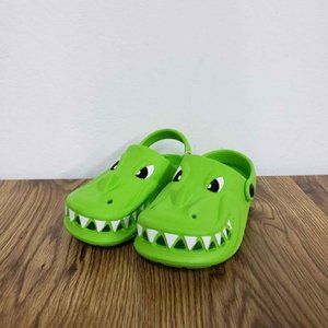 New Toddler Boy's Shoes Swiggles Green Monster Clogs
